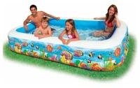 Бассейн надувной овальный Intex 56490np "swim Center™ Seashore Pool", 262х160х46см