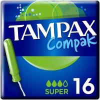 Тампоны с аппликатором TAMPAX Compak Super, 16 шт