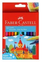 Фломастеры 12цв Faber-Castell "Замок" смываемые, к/к с е/п 554201 7441409