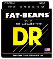 DR FB6-30 FAT-BEAM Stainless Steel 30-125 струны для бас-гитары