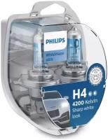 Лампы автомобильные PHILIPS White Vision Ultra H4 12V PHILIPS-12342WVUSM