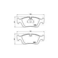 Колодки торм. для а/м BMW 3 (E46) (98-) диск. перед. (PF 4176)