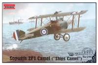 Roden Сборная модель Rod044 Британский одноместный истребитель Sopwith Camel 2F1, 1/72