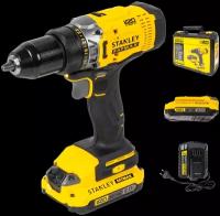 Дрель-шуруповерт Stanley Fatmax SCD708D2K, 18 В Li-Ion 2x2 Ач