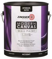 Краска латексная Zinsser Modern Canvas Wall Paint Satin влагостойкая моющаяся полуматовая бесцветный 3.43 л