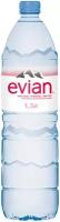 Вода минеральная природная столовая питьевая Evian негазированная, ПЭТ, без вкуса, 1.5 л