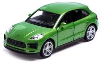 Машина металлическая PORSCHE MACAN S, 1:32, открываются двери, инерция, цвет зелёный