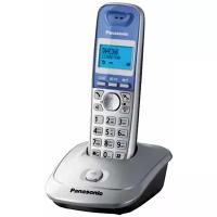 Радиотелефон PANASONIC KX- TG2511RUS, память 50 номеров, АОН, повтор, спикерфон, полифония, серебро