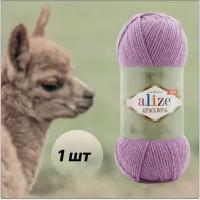 Пряжа для вязания ALIZE Alpaca Royal, Ализе Альпака Роял полушерсть, 438 темно-розовый, 100 г, 250 м, 1 шт