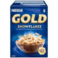 Готовый завтрак Nestle Gold Snow Flakes. Хлопья кукурузные хрустящие, обогащенные витаминами и минеральными веществами