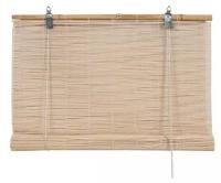 Бамбуковая рулонная штора, 100х160 см, цвет натуральный 5199875