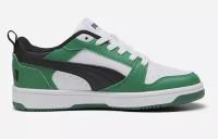 Кеды PUMA Rebound V6 Lo Youth Sneakers, размер 5.5, зеленый, белый