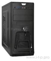 Корпус Miditower ExeGate Cp-603ub Black, Atx, (без Бп), 2*USB+2*USB3.0, Audio, замок блокировки кноп