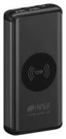 HIPER Внешний аккумулятор HIPER Power bank NANO X2, 20000 mAh, 2 USB outputs, output 2.1A, Qi 10W Wireless, Space Gray