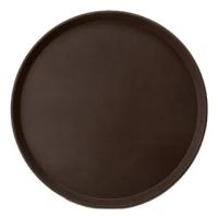 Поднос круглый прорезиненный d=27.5 см коричневый ProHotel bar 4080650