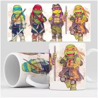 Кружка RocketCup с принтом "Черепашки ниндзя" TMNT