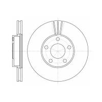 Тормозной диск передний Remsa 654910 для VW Passat