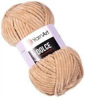 Пряжа для вязания YarnArt Dolce (Дольче), цвет: бежевый (747), состав: 100% микрополиэстер, вес: 100 г, длина: 120 м