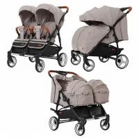 Коляска для двойни Carrello Connect 2 в 1 Cotton Beige