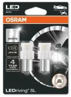 Лампа автомобольная P21W (BA15s) LED (блистер, 2шт) 6000К 12V OSRAM