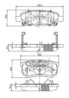 Комплект тормозных колодок Nipparts n3615015 для Chrysler Sebring; Mitsubishi Lancer VII, VIII, Outlander I