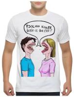 Футболка Design Heroes Psycho Killer - Talking Heads Мужская Белая XL