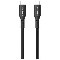 Кабель ZiPOWER PM6667 (USB TYPE-C - USB TYPE-C), черный, 1 м