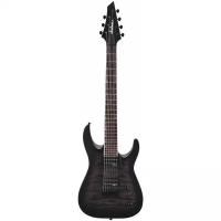 Jackson JS Series Dinky™ Arch Top JS22Q-7 DKA HT, Amaranth Fingerboard, Transparent Black Burst Электрогитары