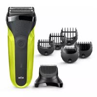 Электробритва Braun 300BT Series 3 Shave&Style, зеленый