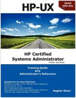 HP Certified Systems Administrator - 11i V3