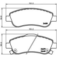 Колодки дисковые передние для honda cr-v 2.0/2.4/2.2d 06 Nisshinbo NP8012