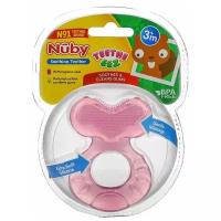 Nuby Teethe Eez, Успокаивающий прорезыватель, розовый, 3 + м