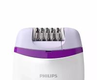 Эпилятор Philips BRE 224/225 Satinelle Essential, белый/фиолетовый