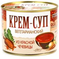 Крем-суп вегетарианский из красной чечевицы, 530г ECOFOOD