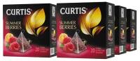 Чайный напиток фруктовый Curtis Summer Berries в пирамидках, малина, шиповник, 20 пак., 6 уп