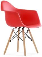 Кресло Barneo N-14 WoodMold красный, Eames style