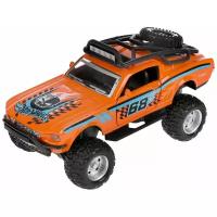 Модель Спорткар Hot Wheels 12,5см Технопарк оранжевый металл инерция свет+звук