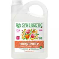 Бальзам-кондиционер для белья SYNERGETIC "Цветущий апельсин и роза", 3,75 л (125 стирок)