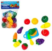 Игровой набор ABtoys Помогаю маме Продукты для резки на липучках (фрукты и овощи), 24 предмета, в пакете PT-01326
