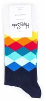 Happy Socks Faded Diamond - White