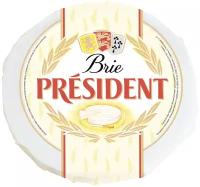 Сыр President Brie мягкий с белой плесенью 60%, 100 г