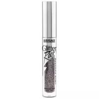 Жидкие тени глиттер LUXVISAGE для макияжа глаз Glitter Rock тон 305 Black Diamond