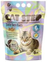 Наполнитель для кошачьих туалетов Cat Step комкующийся растительный Tofu Tutti Frutti, 6 л