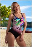 Купальник Verano Ver_1074 Mara Black-Colorful, размер 38, цвет: Черный