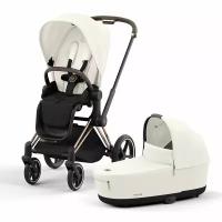 Коляска 2в1 Cybex Priam IV Rose Gold, цвет Off White