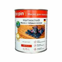 Масло с твердым воском для пола и лестниц для тверд. пород и осб (бесцв.) 0,75л Hartwachsol BIO PIN