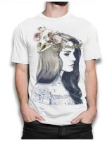 Футболка DreamShirts Studio Лана Дель Рей - Lana Del Rey Мужская белая M