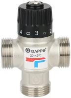 Термостатический смесительный клапан для систем отопления и ГВС Gappo G1442.05 3/4" 35‒60°С