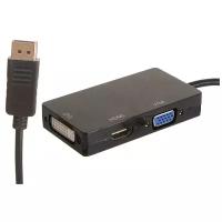 Аксессуар ATcom DisplayPort/M - HDMI/VGA/DVI 10cm AT6854