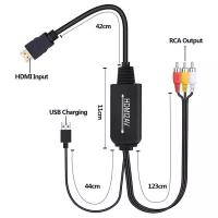 HDMI - 3RCA (AV-тюльпаны) кабель-конвертер 1,8 метра